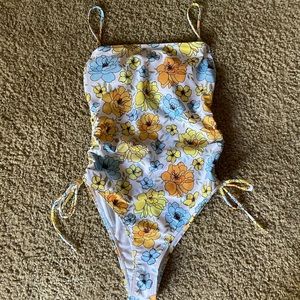 One Piece Swimsuit with Tie Back
